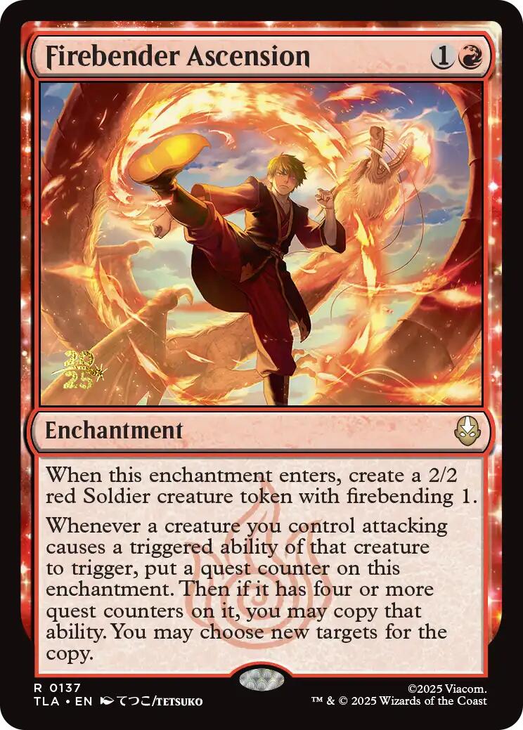 Firebender Ascension [Avatar: The Last Airbender Prerelease Cards] | Boutique FDB TCG