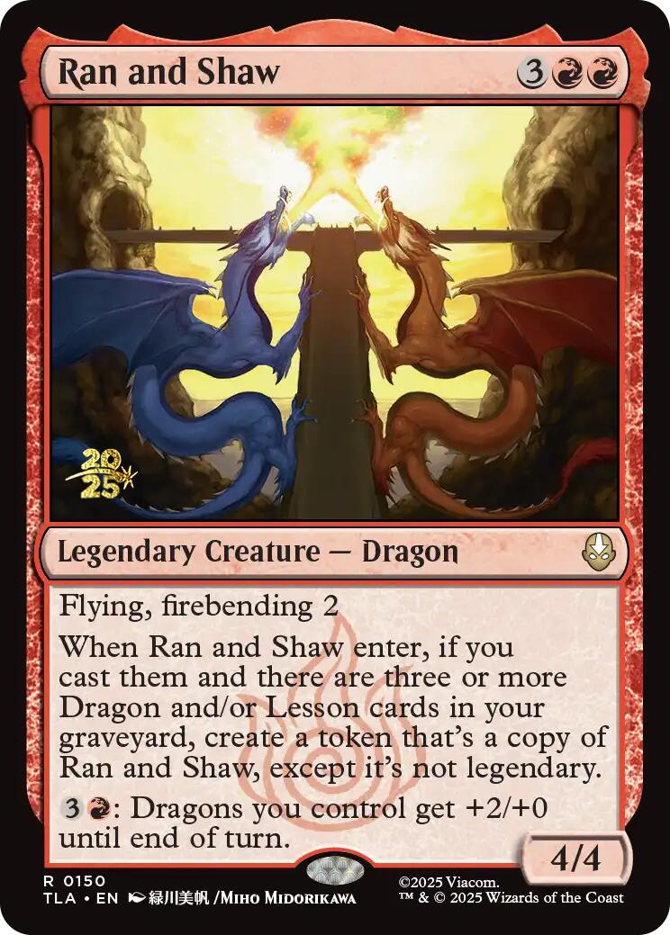 Ran and Shaw [Avatar: The Last Airbender Prerelease Cards] | Boutique FDB TCG