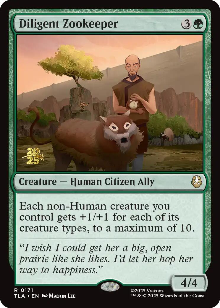 Diligent Zookeeper [Avatar: The Last Airbender Prerelease Cards] | Boutique FDB TCG