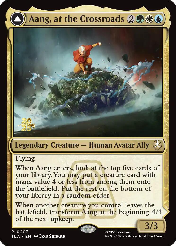 Aang, at the Crossroads [Avatar: The Last Airbender Prerelease Cards] | Boutique FDB TCG