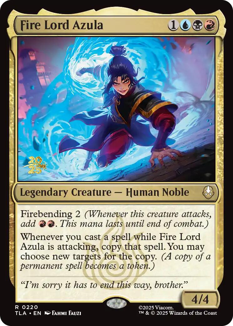 Fire Lord Azula [Avatar: The Last Airbender Prerelease Cards] | Boutique FDB TCG