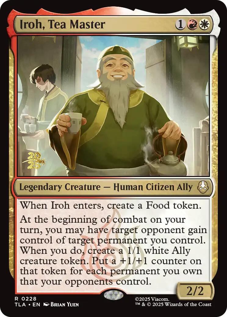 Iroh, Tea Master [Avatar: The Last Airbender Prerelease Cards] | Boutique FDB TCG