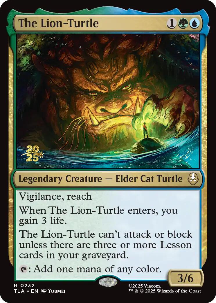 The Lion-Turtle [Avatar: The Last Airbender Prerelease Cards] | Boutique FDB TCG