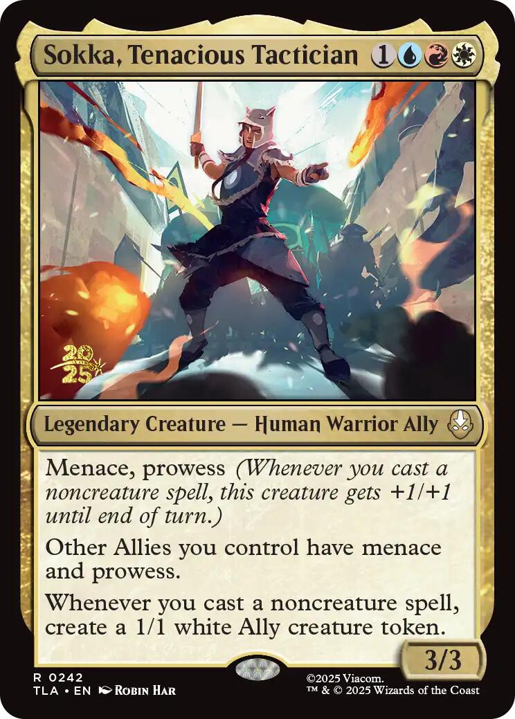 Sokka, Tenacious Tactician [Avatar: The Last Airbender Prerelease Cards] | Boutique FDB TCG