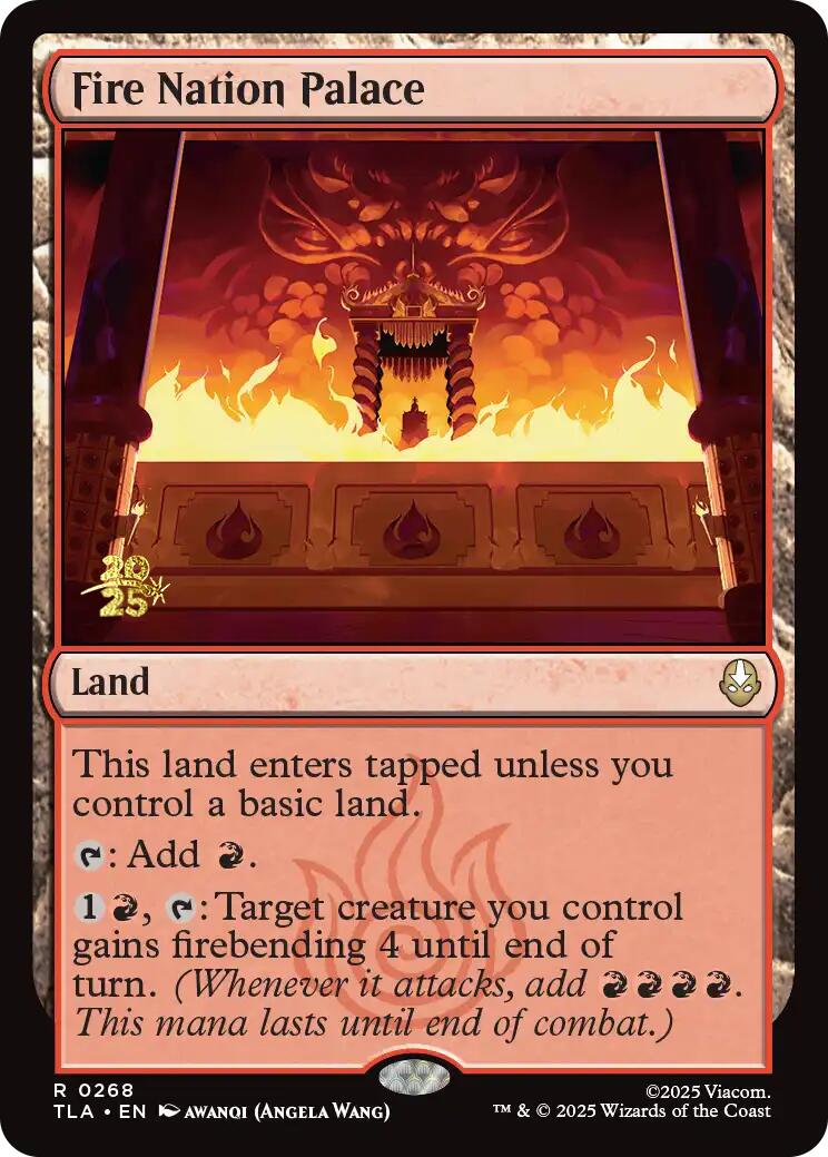 Fire Nation Palace [Avatar: The Last Airbender Prerelease Cards] | Boutique FDB TCG