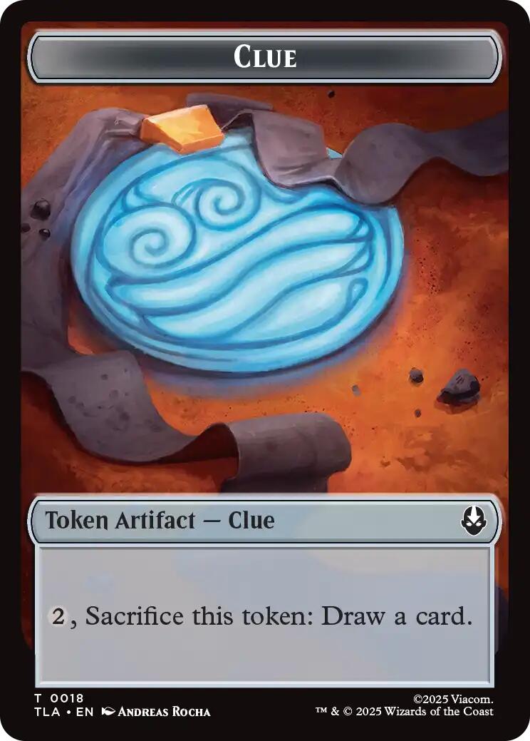 Ally (0007) // Clue (0018) Double-Sided Token [Avatar: The Last Airbender Tokens] | Boutique FDB TCG