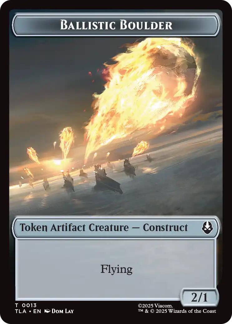 Ballistic Boulder // Soldier (0011) Double-Sided Token [Avatar: The Last Airbender Tokens] | Boutique FDB TCG