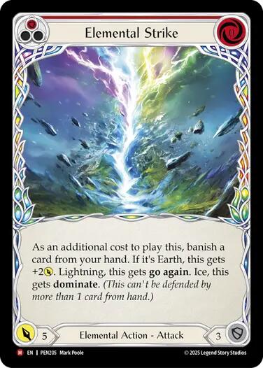 Elemental Strike [PEN205] (Compendium of Rathe)  Rainbow Foil | Boutique FDB TCG