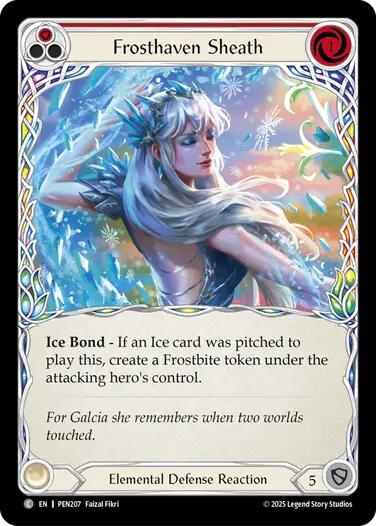 Frosthaven Sheath [PEN207] (Compendium of Rathe)  Rainbow Foil | Boutique FDB TCG