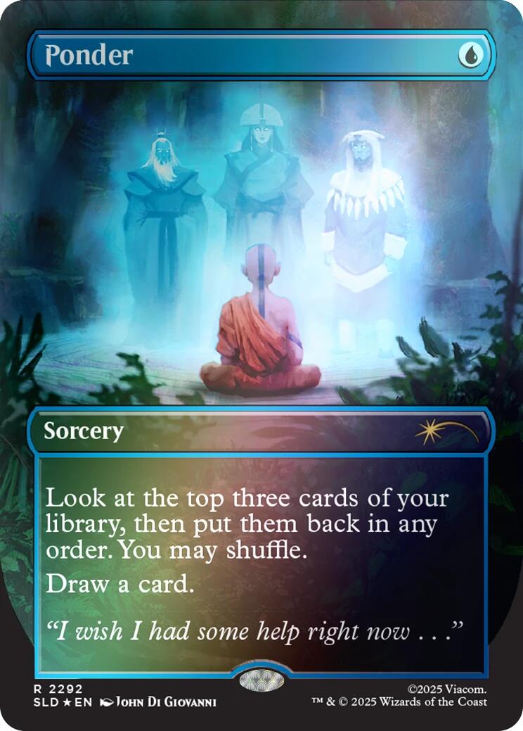 Ponder (2292) (Rainbow Foil) [Secret Lair Drop Series] | Boutique FDB TCG