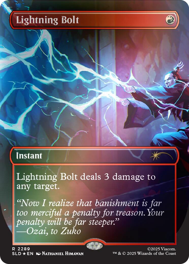 Lightning Bolt (2289) (Rainbow Foil) [Secret Lair Drop Series] | Boutique FDB TCG