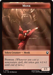 Monk // Clue (0017) Double-Sided Token [Avatar: The Last Airbender Tokens] | Boutique FDB TCG
