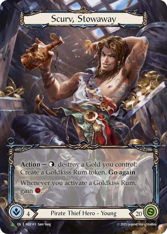 Scurv, Stowaway [HER143] (Promo)  Cold Foil | Boutique FDB TCG