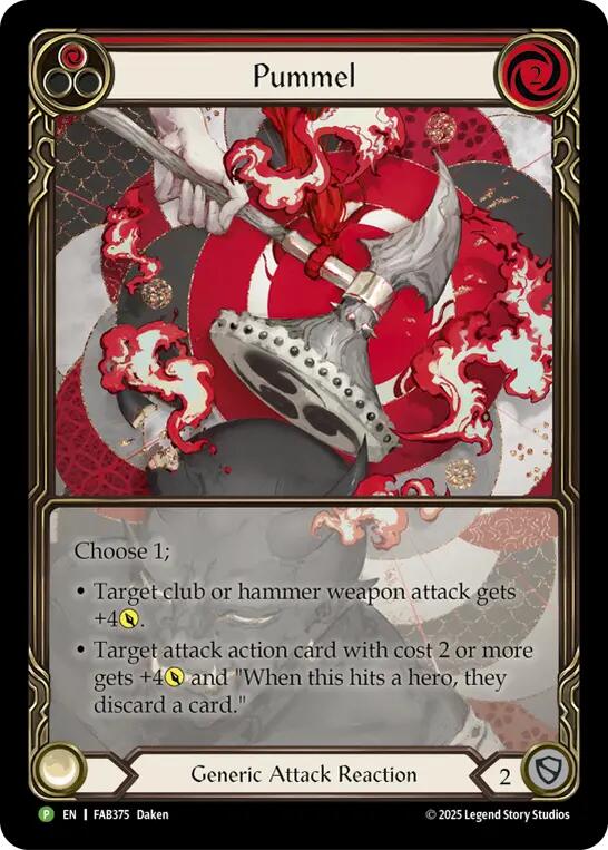 Pummel [FAB375] (Promo)  Rainbow Foil | Boutique FDB TCG