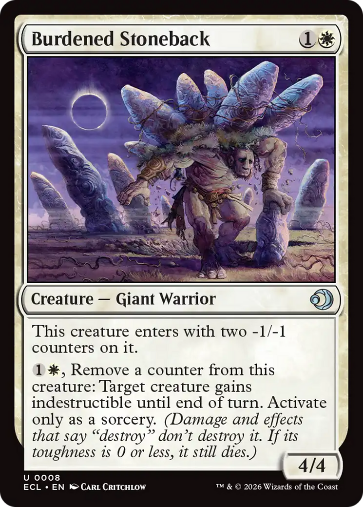 Burdened Stoneback [Lorwyn Eclipsed] | Boutique FDB TCG