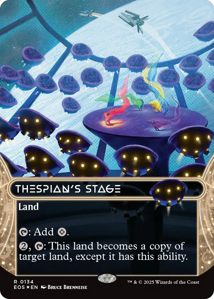 Thespian's Stage (0134) (Borderless) (Galaxy Foil) [Edge of Eternities: Stellar Sights] | Boutique FDB TCG