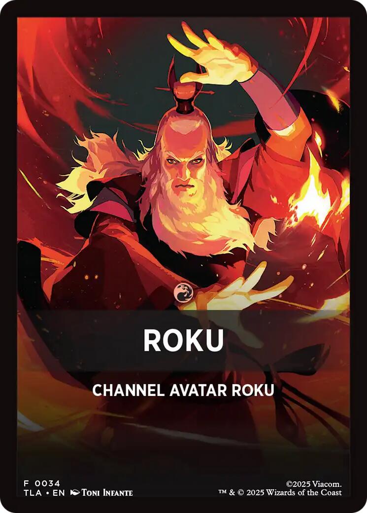 Roku Theme Card [Avatar: The Last Airbender Tokens] | Boutique FDB TCG