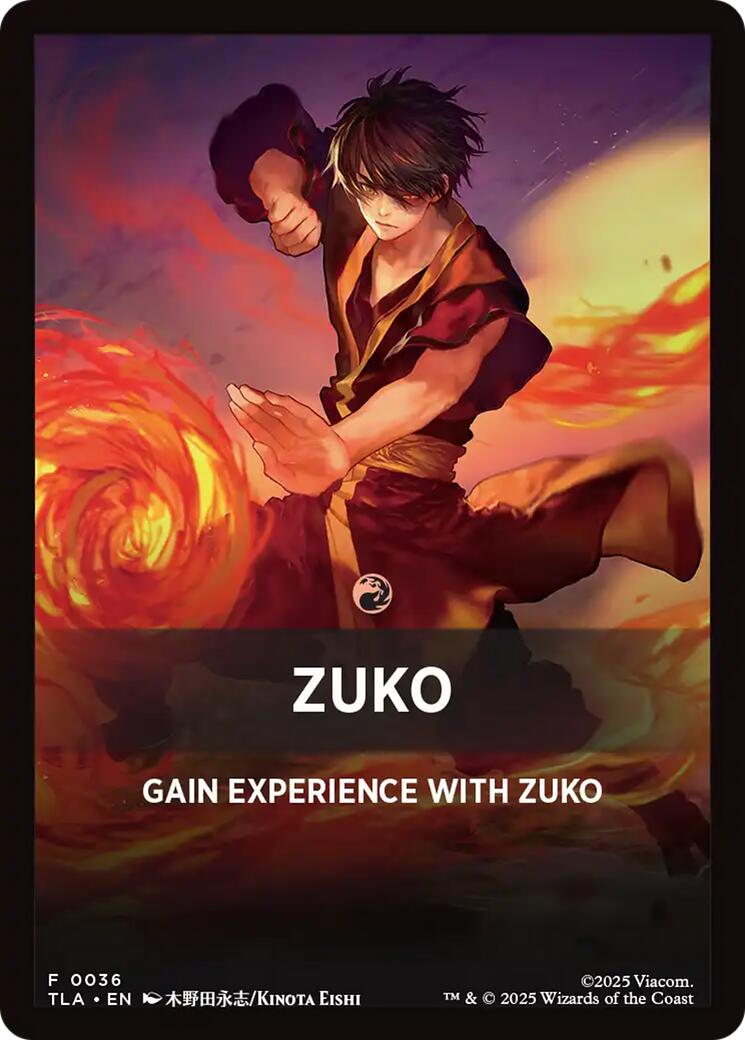 Zuko Theme Card [Avatar: The Last Airbender Tokens] | Boutique FDB TCG