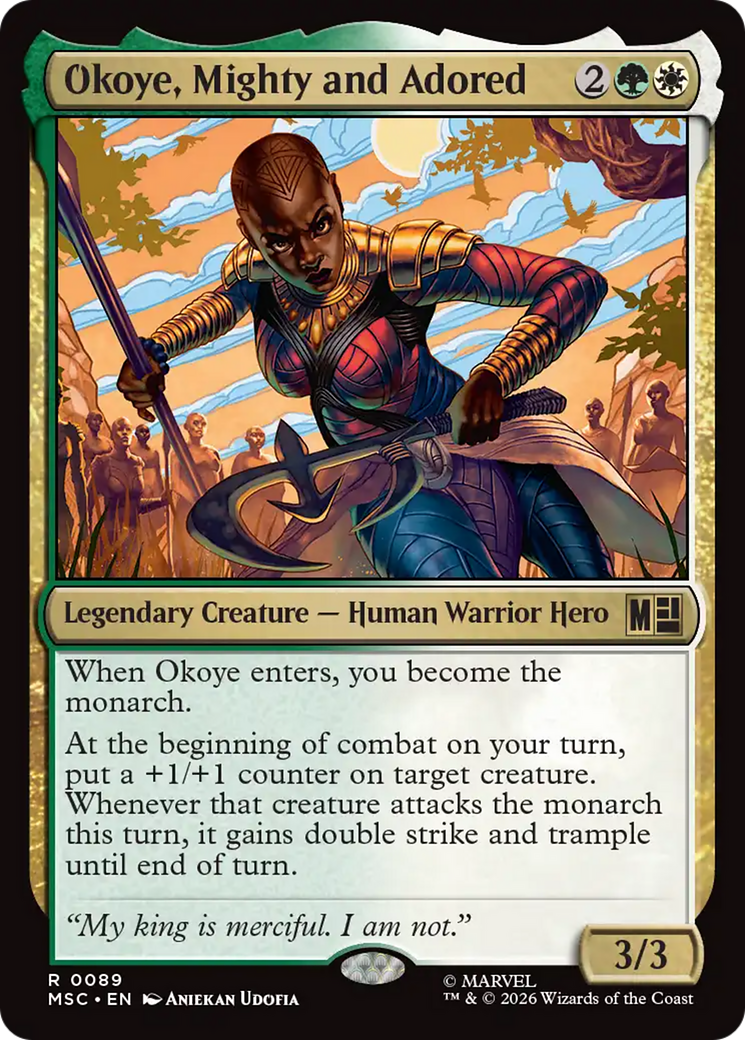 Okoye, Mighty and Adored [Marvel Super Heroes Commander] | Boutique FDB TCG