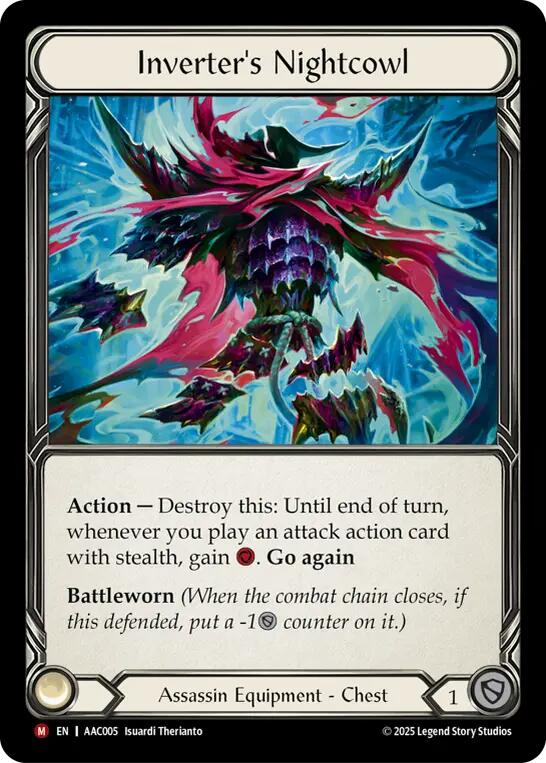 Inverter's Nightcowl [AAC005] (Armory Deck: Arakni)  Rainbow Foil | Boutique FDB TCG