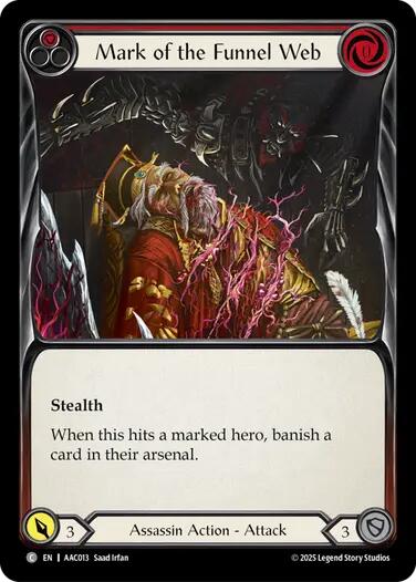 Mark of the Funnel Web (Red) [AAC013] (Armory Deck: Arakni) | Boutique FDB TCG