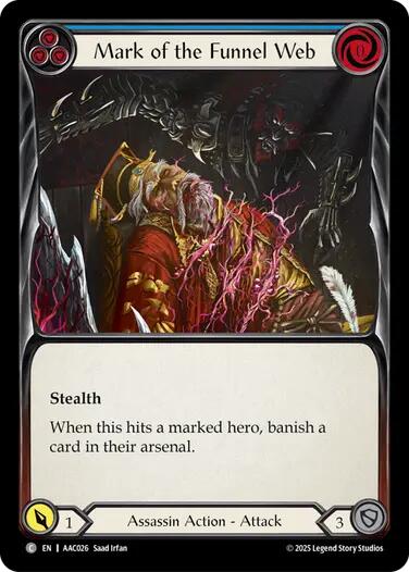 Mark of the Funnel Web (Blue) [AAC026] (Armory Deck: Arakni) | Boutique FDB TCG
