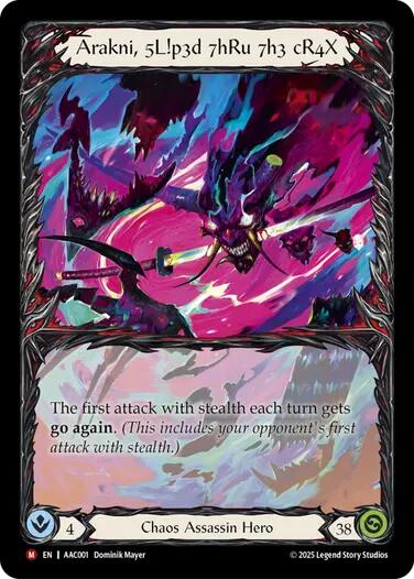 Arakni, 5L!p3d 7hRu 7h3 cR4X (Extended Art) [AAC001] (Armory Deck: Arakni) | Boutique FDB TCG