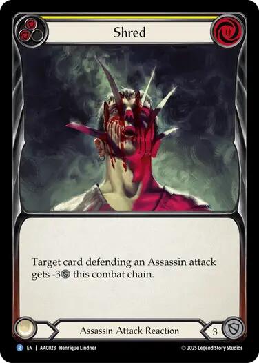 Shred (Yellow) [AAC023] (Armory Deck: Arakni) | Boutique FDB TCG
