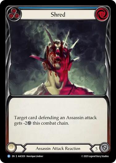Shred (Blue) [AAC029] (Armory Deck: Arakni) | Boutique FDB TCG