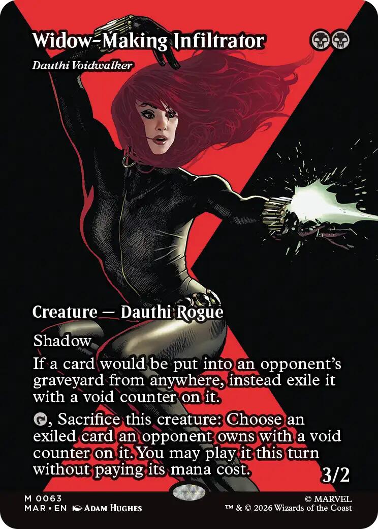 Widow-Making Infiltrator - Dauthi Voidwalker (Borderless) [Marvel Universe: Eternal-Legal] | Boutique FDB TCG