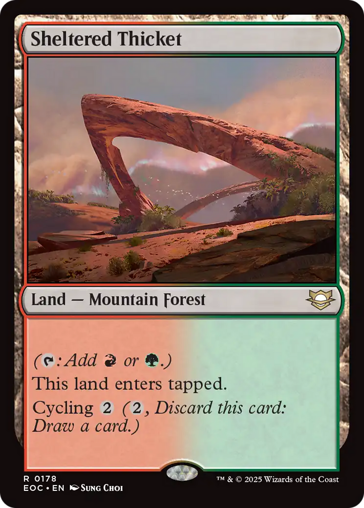 Sheltered Thicket [Edge of Eternities Commander] | Boutique FDB TCG