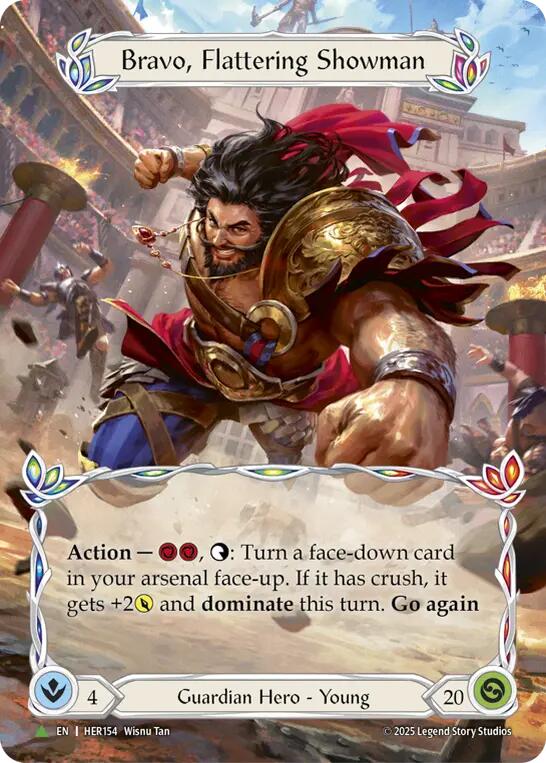 Bravo, Flattering Showman [HER154] (Promo)  Cold Foil | Boutique FDB TCG