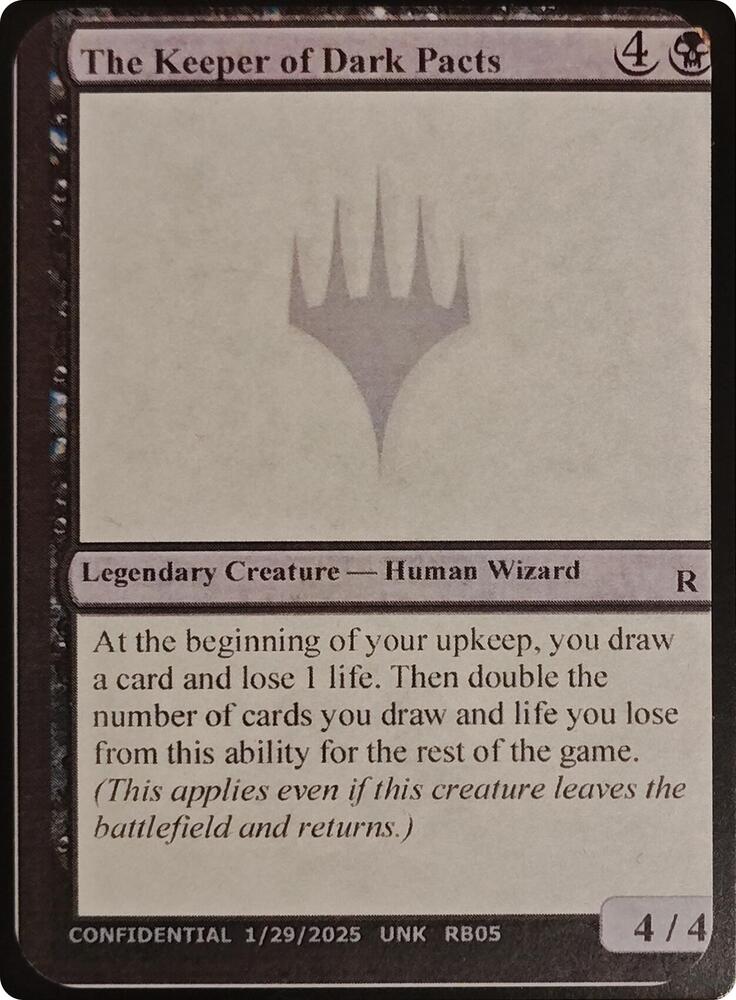 The Keeper of Dark Pacts [Un-Known Event Playtest Cards] | Boutique FDB TCG