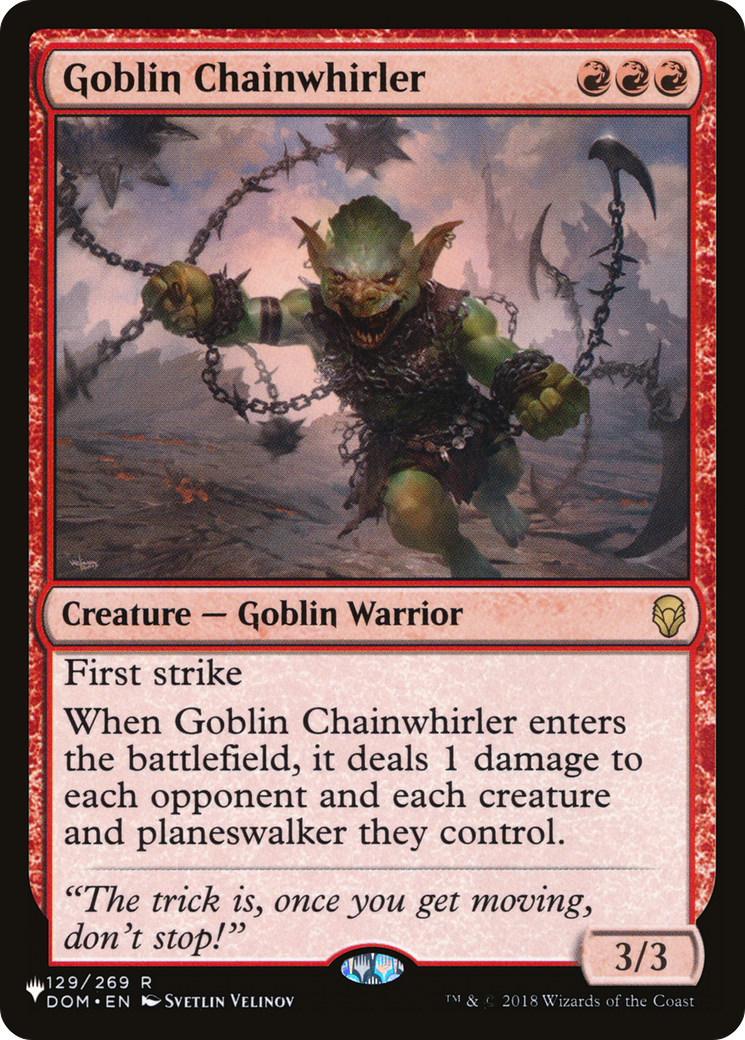 Goblin Chainwhirler [The List Reprints] | Boutique FDB TCG