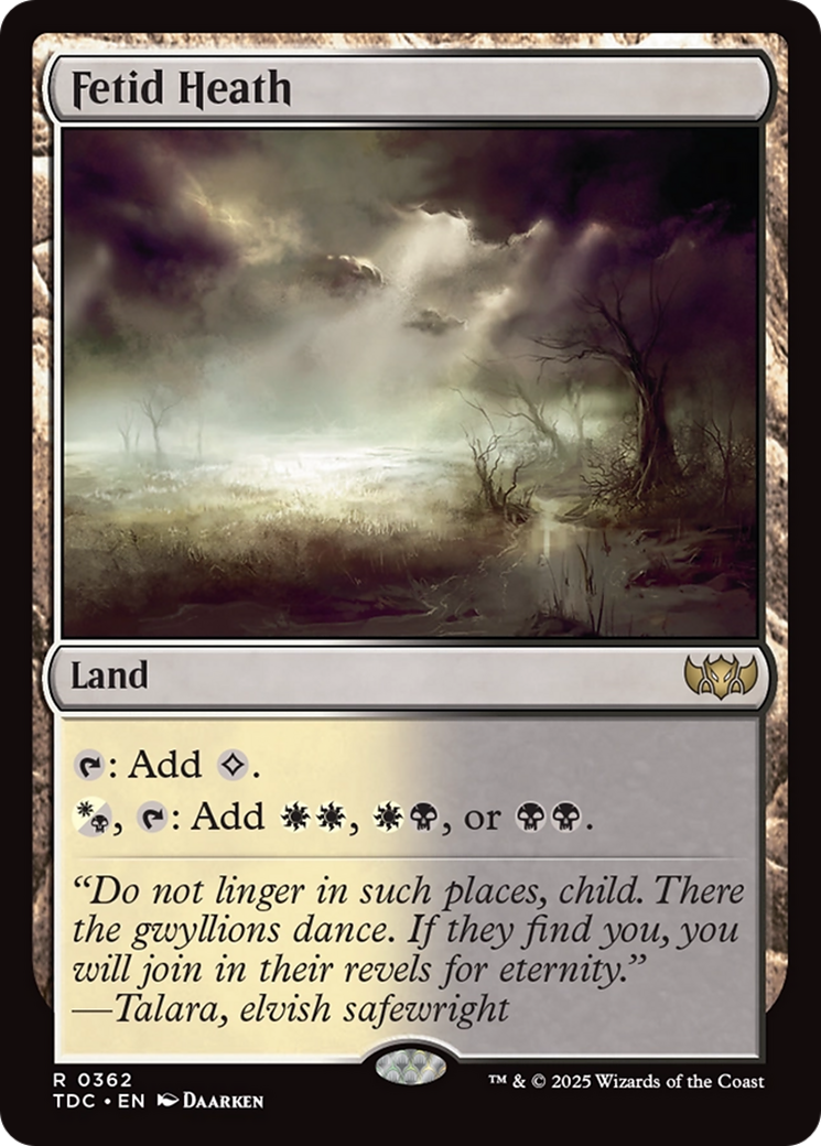Fetid Heath [Tarkir: Dragonstorm Commander] | Boutique FDB TCG