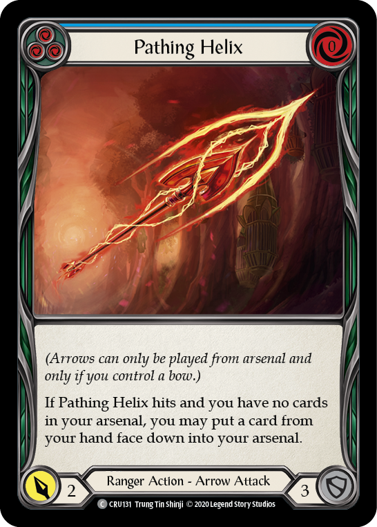 Pathing Helix (Blue) [CRU131] (Crucible of War)  1st Edition Rainbow Foil | Boutique FDB TCG