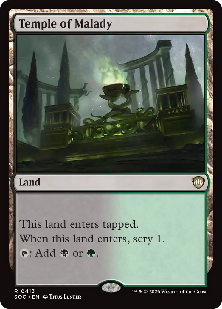 Temple of Malady [Secrets of Strixhaven Commander] | Boutique FDB TCG