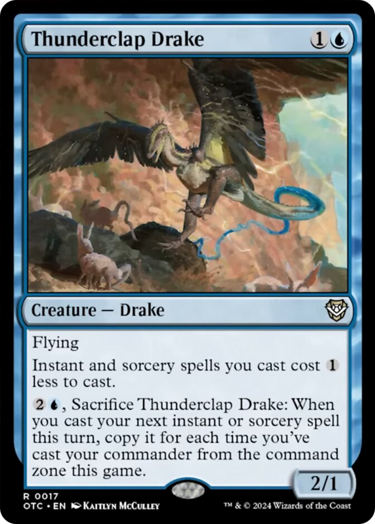 Thunderclap Drake [Outlaws of Thunder Junction Commander] | Boutique FDB TCG