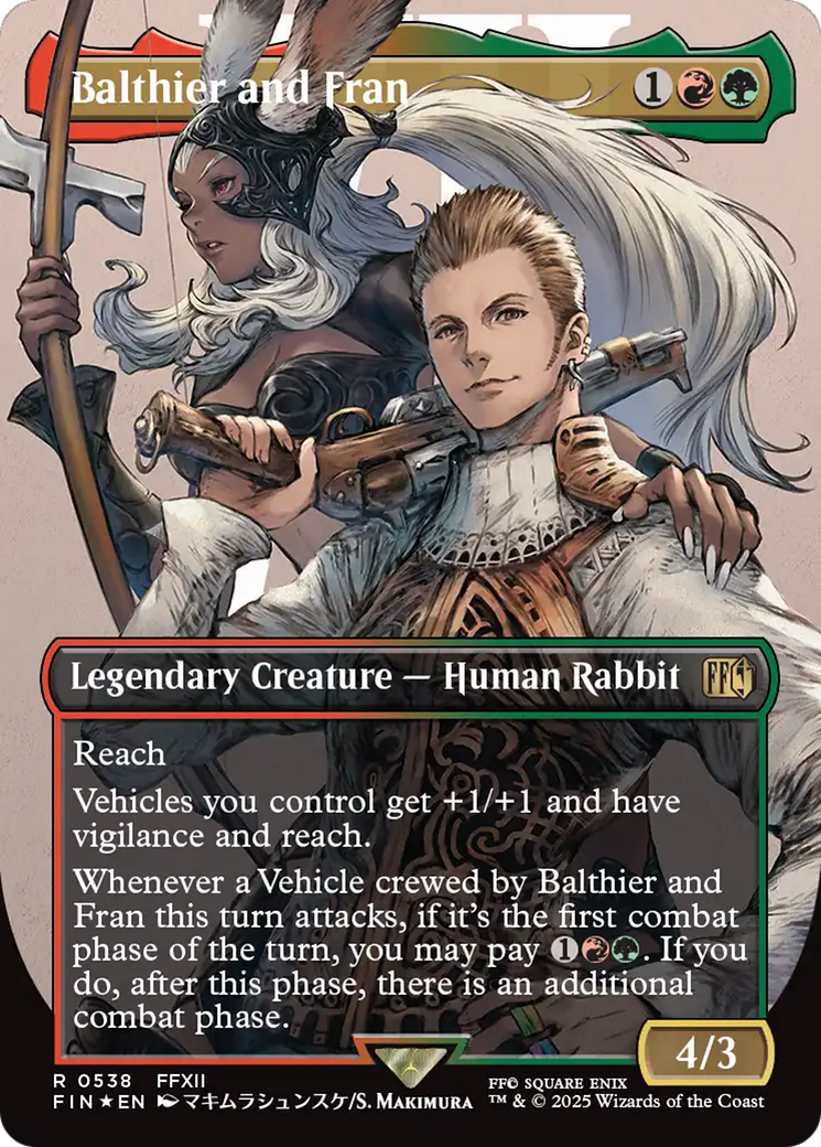 Balthier and Fran (Borderless) (Surge Foil) [FINAL FANTASY] | Boutique FDB TCG