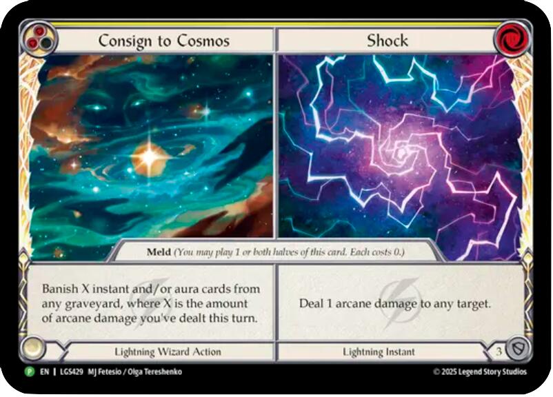 Consign to Cosmos // Shock [LGS429] (Promo)  Cold Foil | Boutique FDB TCG