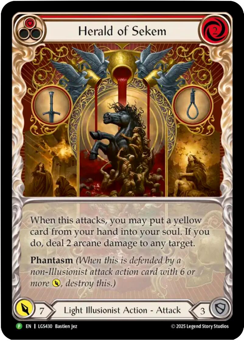 Herald of Sekem [LGS430] (Promo)  Rainbow Foil | Boutique FDB TCG
