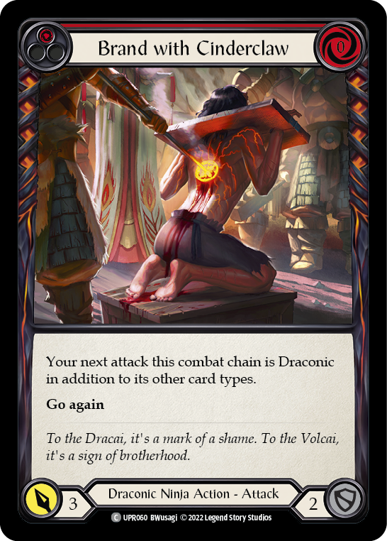 Brand with Cinderclaw (Red) [UPR060] (Uprising) | Boutique FDB TCG
