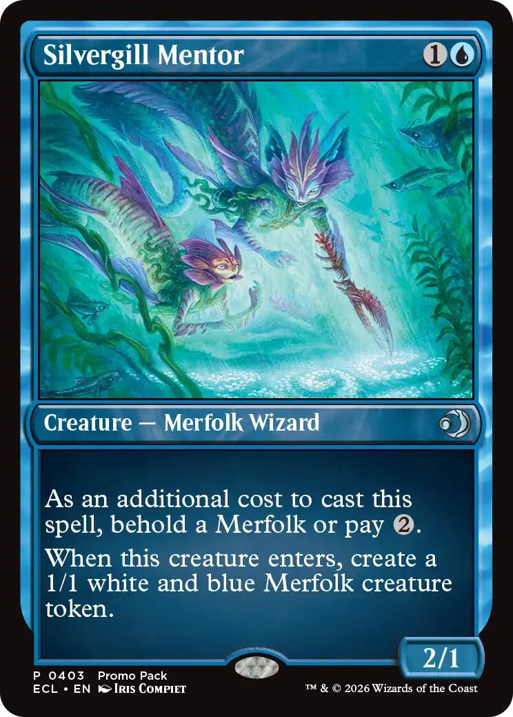 Silvergill Mentor [Lorwyn Eclipsed Promos] | Boutique FDB TCG