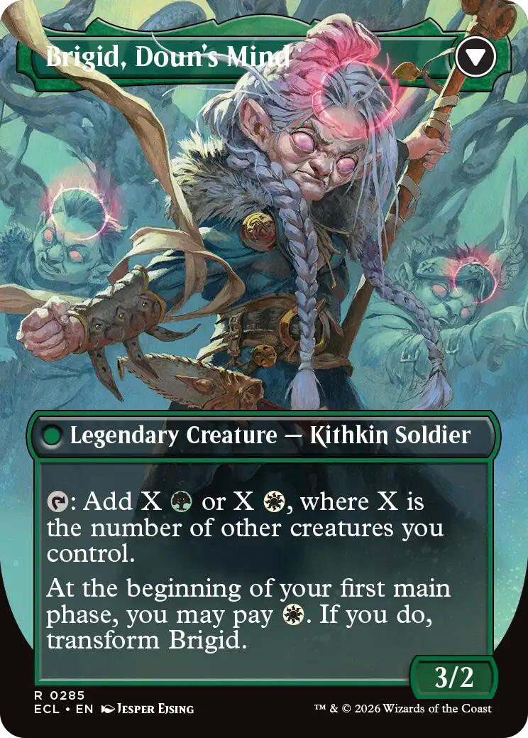 Brigid, Clachan's Heart (Borderless) [Lorwyn Eclipsed] | Boutique FDB TCG