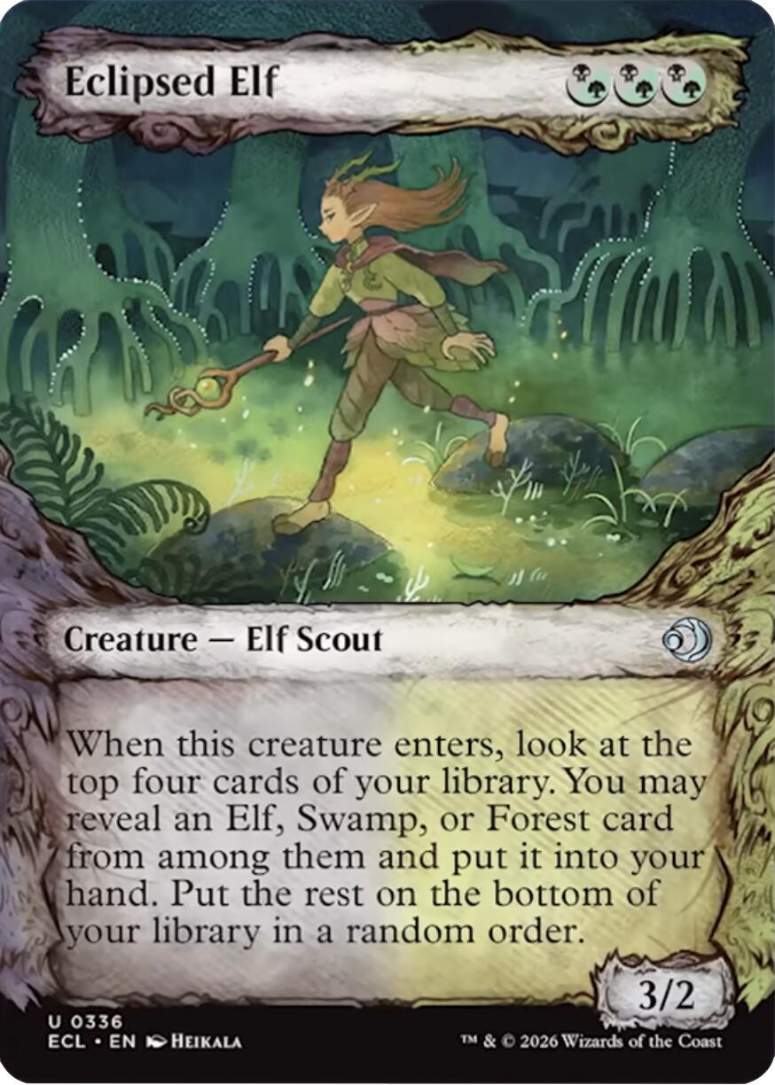 Eclipsed Elf (Showcase) [Lorwyn Eclipsed] | Boutique FDB TCG