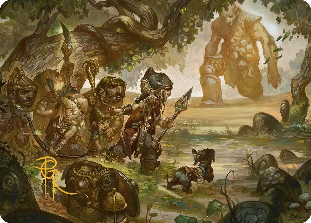 Protective Response Art Card (Gold-Stamped Signature) [Lorwyn Eclipsed Art Series] | Boutique FDB TCG