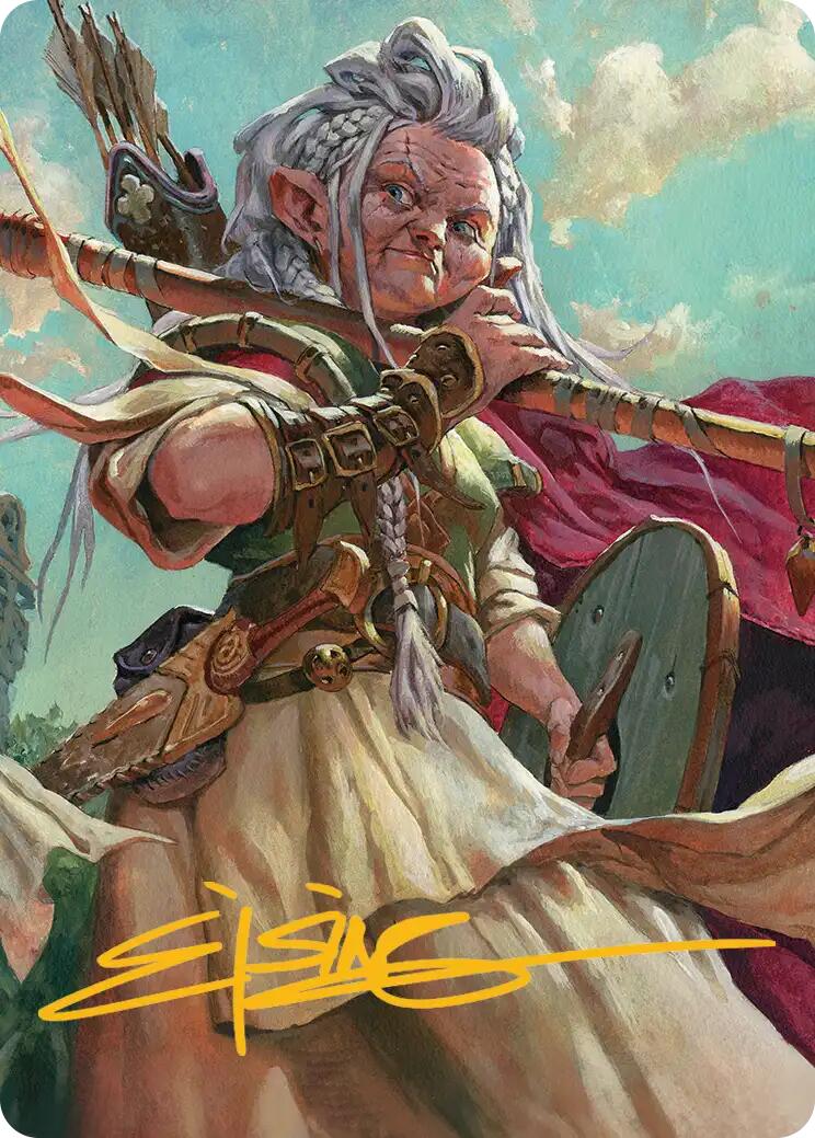 Brigid, Clachan's Heart Art Card (Gold-Stamped Signature) [Lorwyn Eclipsed Art Series] | Boutique FDB TCG