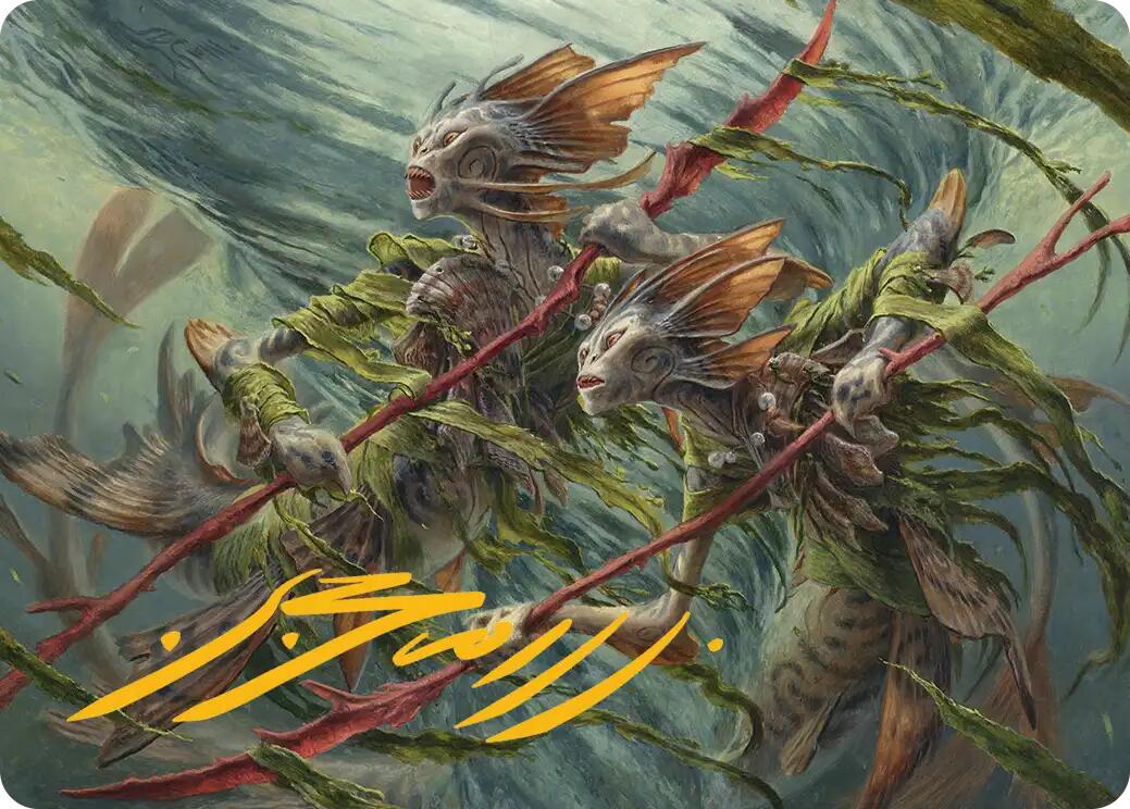 Champions of the Shoal Art Card (Gold-Stamped Signature) [Lorwyn Eclipsed Art Series] | Boutique FDB TCG