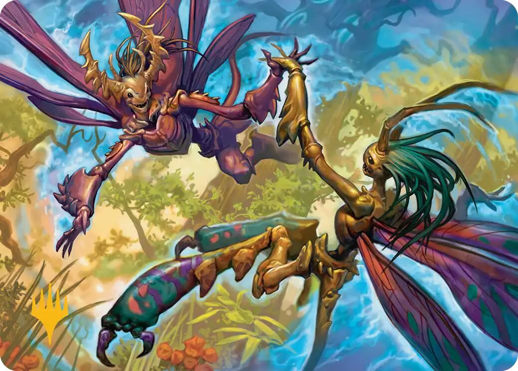 Illusion Spinners Art Card (Gold-Stamped Planeswalker Symbol) [Lorwyn Eclipsed Art Series] | Boutique FDB TCG