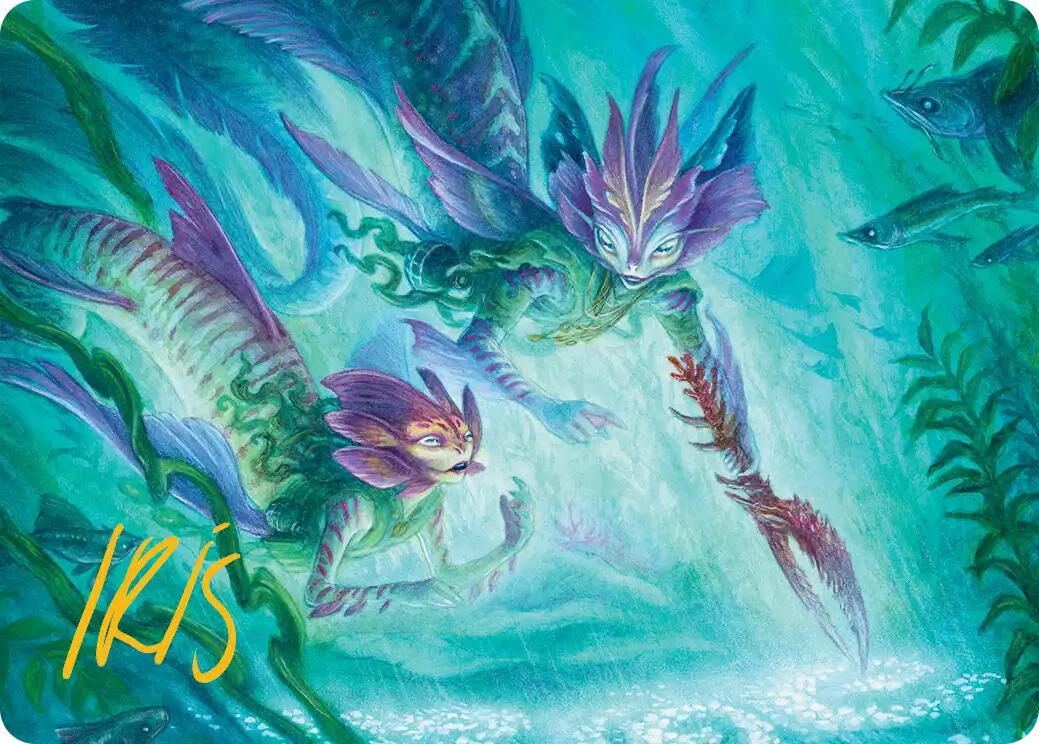 Silvergill Mentor Art Card (Gold-Stamped Signature) [Lorwyn Eclipsed Art Series] | Boutique FDB TCG